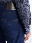 Джинсы с узором пейсли Etro, синий - фото 4