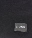 Шарф мужской Hugo хлопковый, черный - фото 3