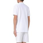 Белая хлопковая поло MOSCHINO с принтом плюшевого мишки - фото 5