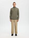 SELECTED Свитер 'SLHTray' в цвете хаки - фото 4