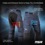 Брюки MSR Xplorer ADV, Blue/Orange - фото 6