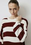 Платье-джемпер STRIPED Touché Privé, бургундия - фото 4