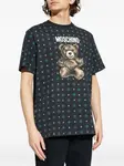 Футболка с рисунком мишки Moschino, черный - фото 3