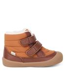 Ботинки с отделкой из текстильной кожи Wheat, Cognac - фото 3