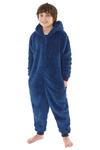 Пушистый флисовый комбинезон Bedlam, синий - фото