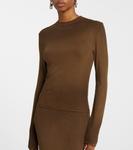 Футболка Erman джерси Acne Studios, Mud Brown - фото 6