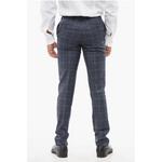 CC COLLECTION Клетчатые брюки из смесового шелка Corneliani, Blue - фото 2