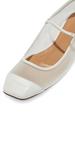 Женские балетки Uma Mesh Mary Jane в белом цвете Aeyde - фото 4