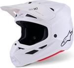 Шлем Alpinestars S-M7 Solid ECE06/DOT, White Glossy - фото 2