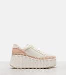 Кожаные кеды на платформе Nama Chloé, Power Beige - фото 4