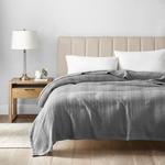 Серое одеяло Nautica King в полоску Rope, цвет Assorted B - фото