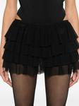 Юбки-шорты с оборками Norma Kamali, черный - фото 5