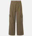 Укороченные хлопковые брюки-карго Jericho Agolde, Fatigue - фото