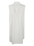 Платье-рубашка с оборками SACAI, белый - фото 2