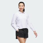 Поло Adidas Beyond Long Sleeve Loose Polo Shirt, белый - фото 3