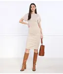 Платье Mm, бежевый - фото 2