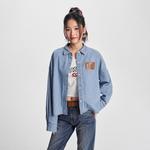 Lee Рубашка FW24 женская светло-голубая - фото 4