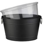 Винно- и шампанское ведро Buddy Напитковая ванна, вместимость 11 литров, металл Buddy'S, черный - фото 3