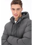 Мужская куртка серого цвета MO - фото 5