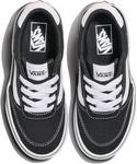 Vans Kids' Brooklyn LS низкие кроссовки, Suede/Canvas Black/White - фото 5
