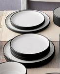 Набор из 4 обеденных тарелок Colortex Stone Stax Noritake, Black - фото 4