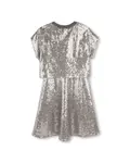 Детское платье с короткими рукавами DKNY, серебряный - фото 2
