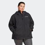 Женская куртка-дождевик Adidas с логотипом, черный - фото 5