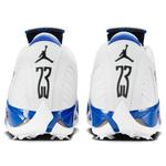 Кроссовки Air Jordan 14 Retro Golf 'White Hyper Royal' - фото 5
