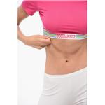 Укороченный топ с эластичной резинкой с логотипом Dsquared2, мультиколор - фото 3