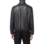 Кожаная куртка EMPORIO ARMANI, темно-синий - фото 3