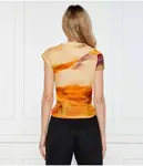 Блузка Марлена Slim fit Pinko, бежевый - фото 3