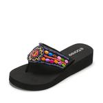 Шлепанцы женские Boree, черный/синий - фото 2