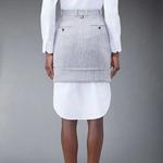 Твидовый мини-юбка THOM BROWNE, серый - фото 5