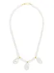 Колье Fireball с жемчугом A Sinner in Pearls, белый - фото