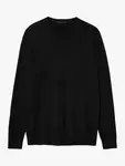 Джемпер SISLEY Slim Fit Crew Neck Cotton Blend, черный - фото 4
