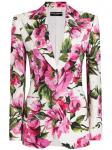 Dolce & Gabbana блейзер с цветочным принтом, белый - фото