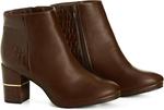 Ботильоны City Chic Rubi Wide Fit, Choc Brown - фото 7