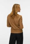 Джемпер Vero Moda VMSTINNA V-NECK STITCH, Toasted Coconut/Brown - фото 3