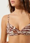 Верх бикини ZEBRA Calzedonia, коричневый - фото 4