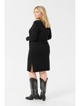 Платье до колена KAFFE curve, глубокий черный - фото 2