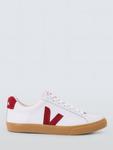 Кожаные кроссовки Esplar VEJA, White/Red - фото