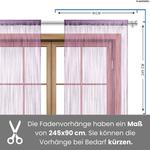 Штора wometo фиолетовый, 90/245/1 см - фото 4