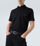 Хлопковая пике-поло с логотипом Givenchy, черный - фото 5