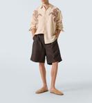 Вышитая рубашка Commas, Dark Cream - фото 2