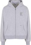 Худи с капюшоном на молнии Karl Kani, Grey - фото