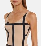 Купальник с логотипом TOTEME, бежевый - фото 4