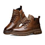 Мужские ботинки Martin черно-коричневые Romon - фото 11