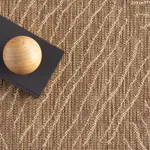 Геометрический коврик для дома и улицы Wynette nuLOOM, 290x366 см, светло-коричневый - фото 7