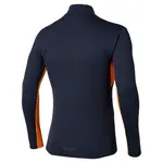 Лонгслив Mizuno Tech Thermal Charge half zip, синий - фото 2