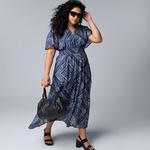 Платье макси Plus size Simply Vera Vera Wang, Black - фото 4
